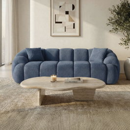 Atelier Del Sofa Octavio - Sofá de 3 plazas Azul Marino